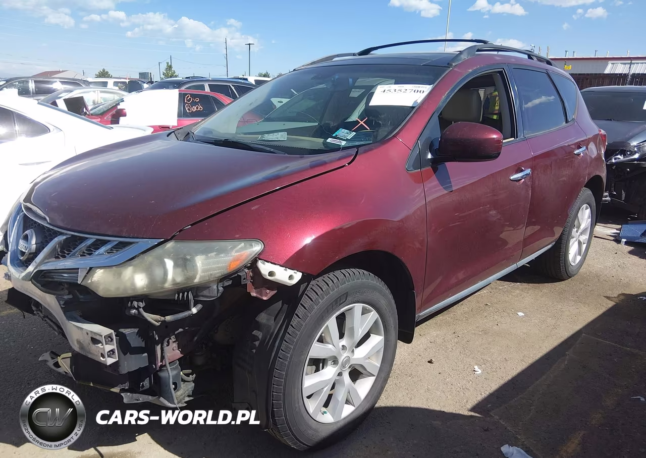 2012 Nissan Murano Sl VIN:JN8AZ1MW6CW215550 - 2