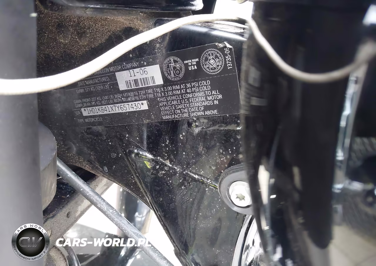 2007 Harley-Davidson Flhx VIN:1HD1KB41X7Y657430 - 10
