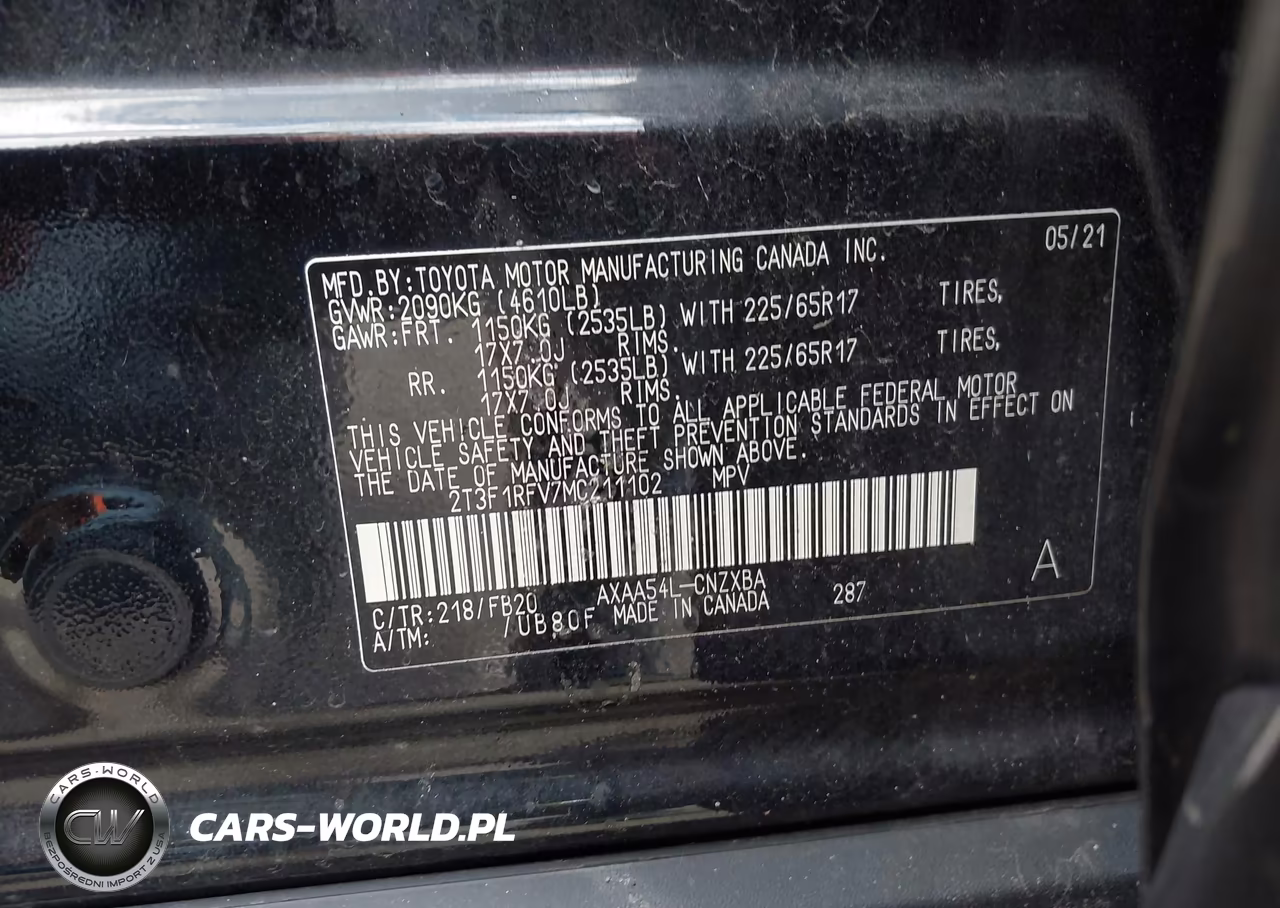 2021 Toyota Rav4 Le VIN:2T3F1RFV7MC211102 - 9
