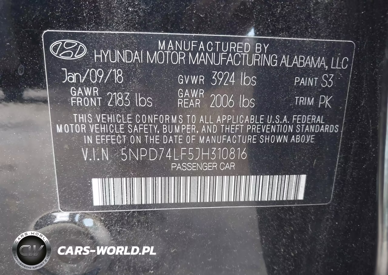 2018 Hyundai Elantra Se VIN:5NPD74LF5JH310816 - 9