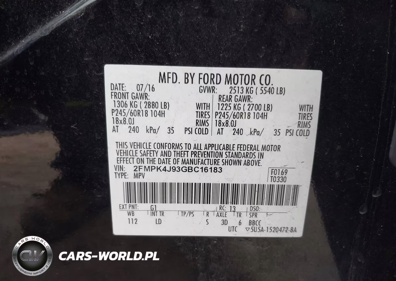 2016 Ford Edge Sel VIN:2FMPK4J93GBC16183 - 9