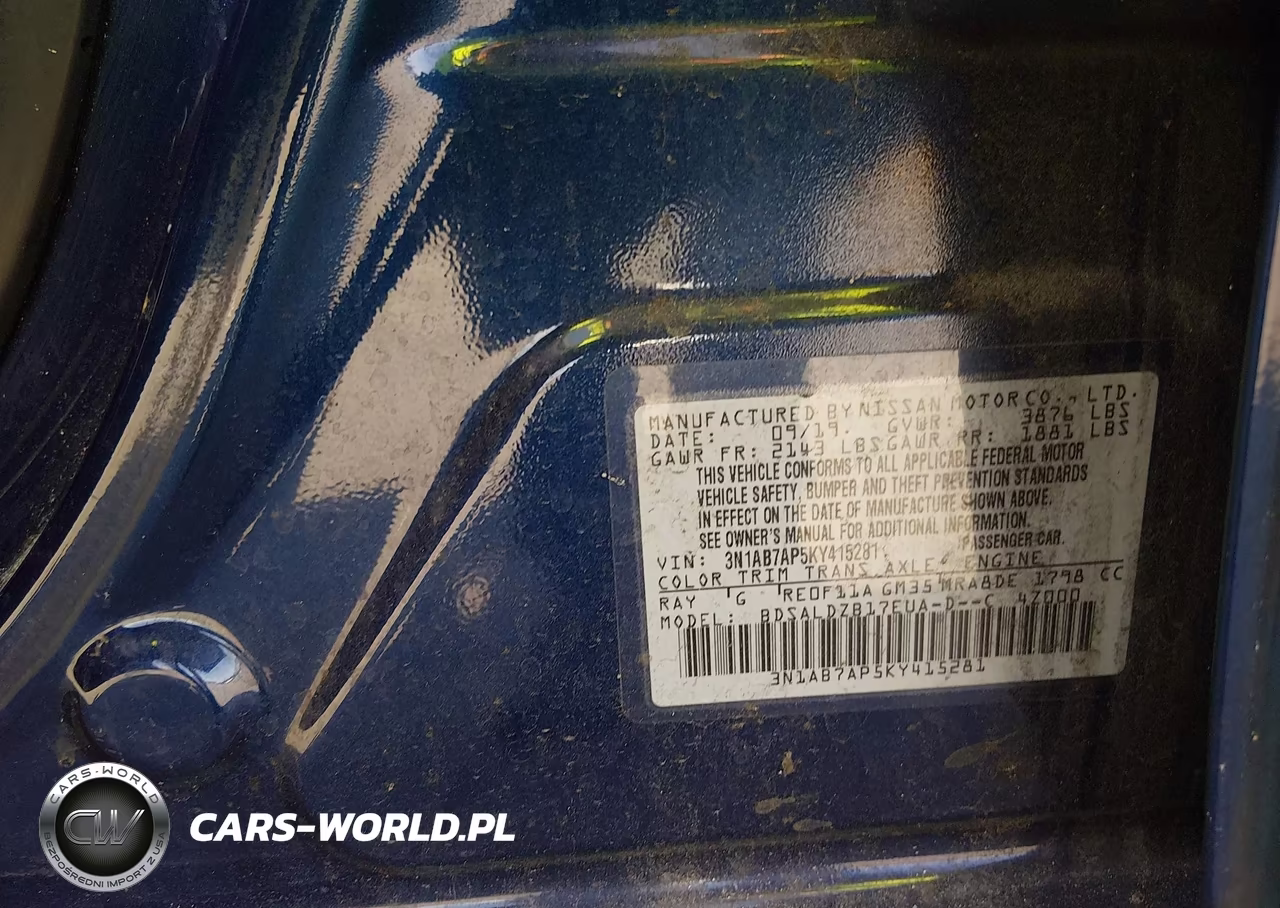 2019 Nissan Sentra Sv VIN:3N1AB7AP5KY415281 - 9