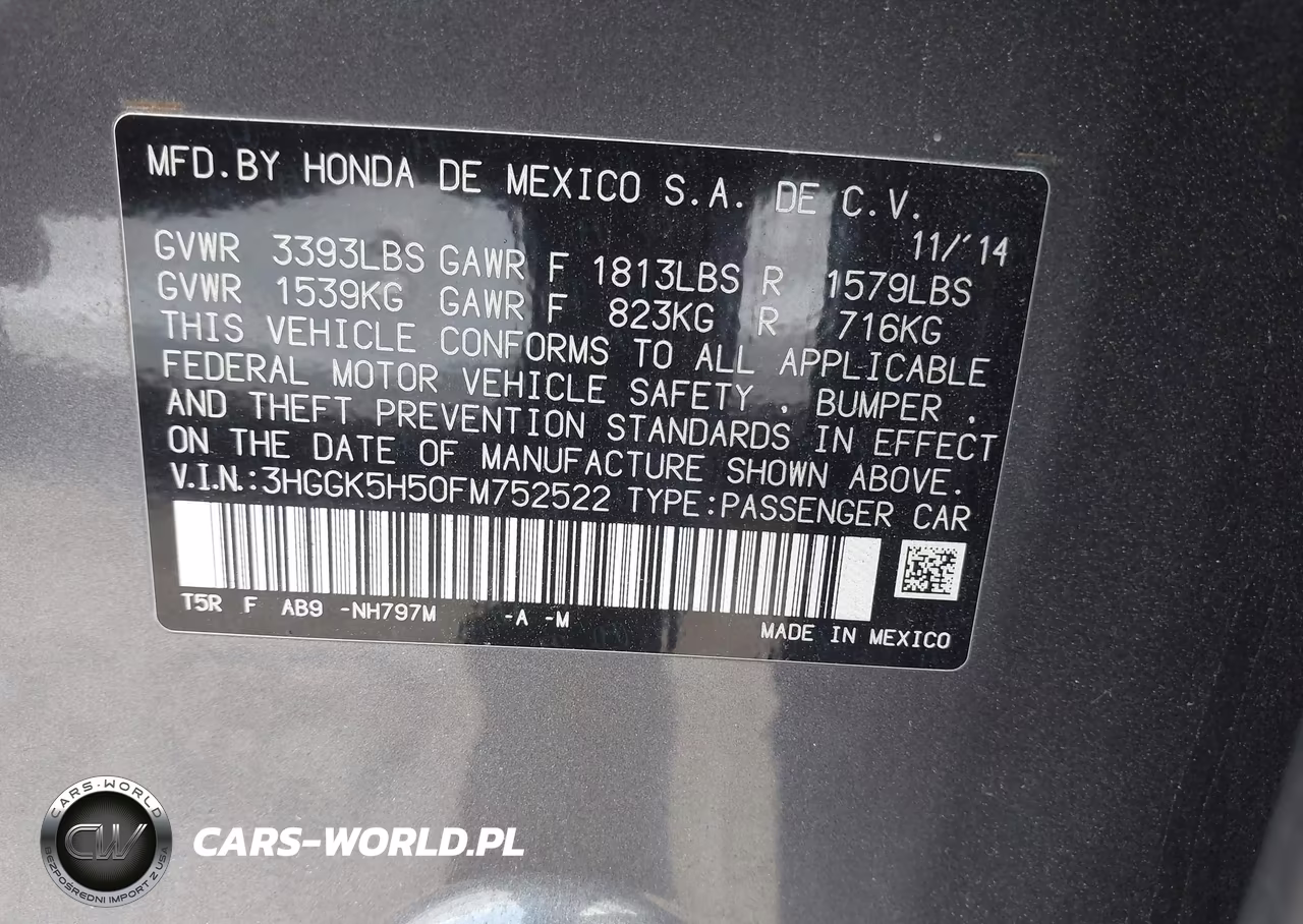 2015 Honda Fit Lx VIN:3HGGK5H50FM752522 - 9