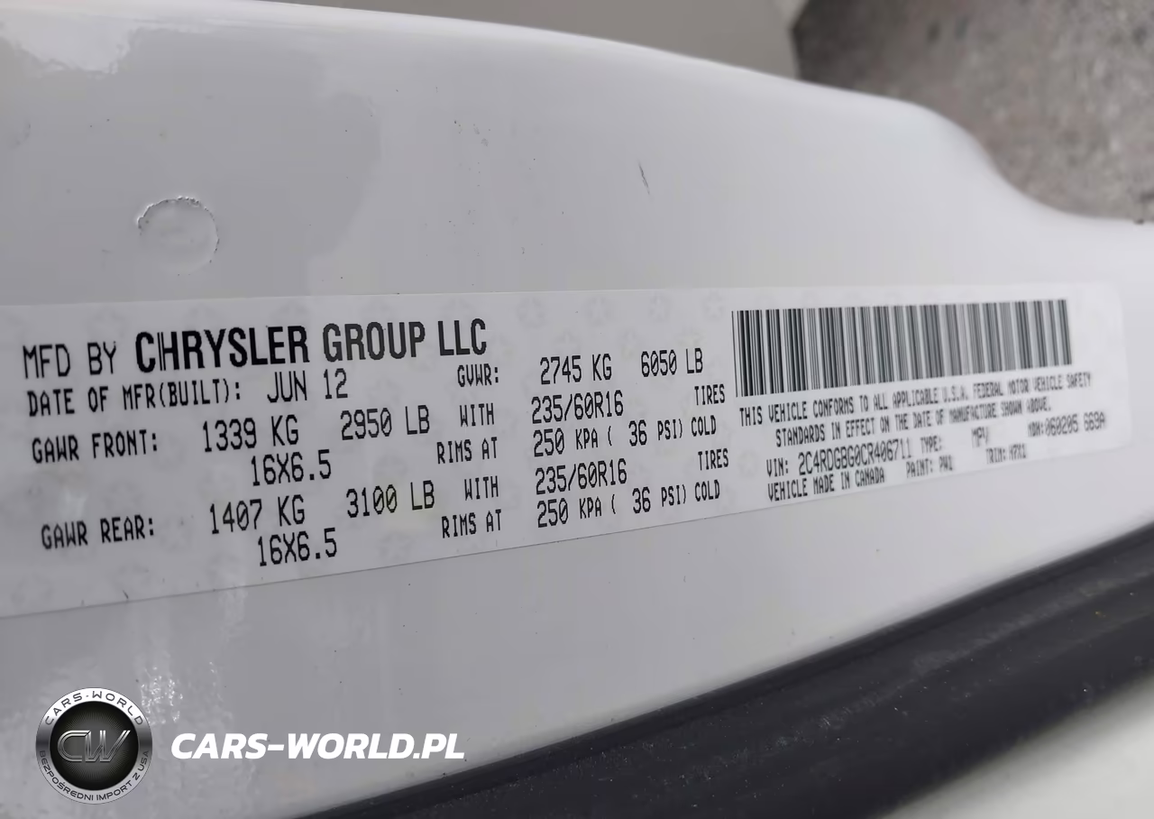 2012 Dodge Grand Caravan Se-Avp VIN:2C4RDGBG0CR406711 - 9