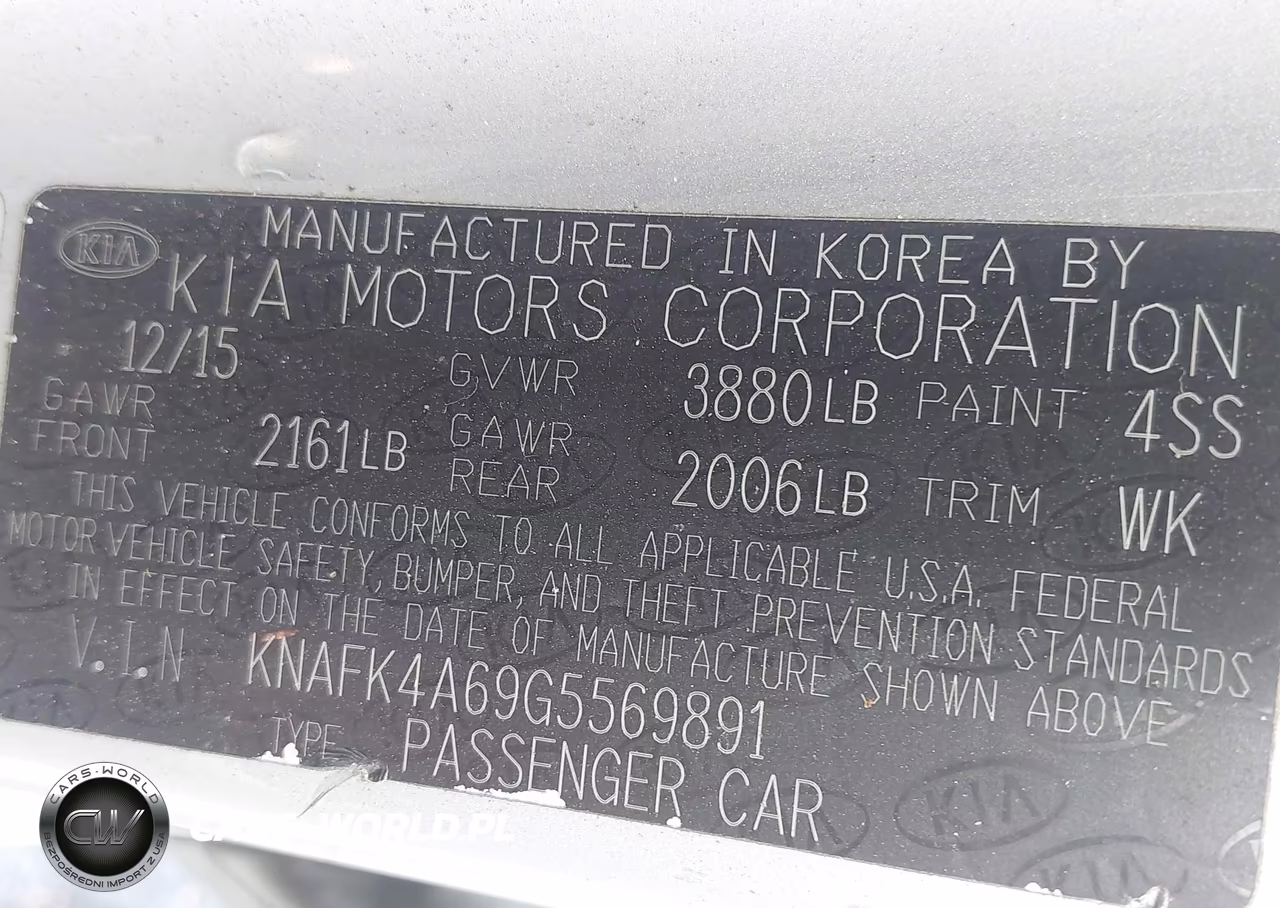 2016 Kia Forte Lx VIN:KNAFK4A69G5569891 - 9