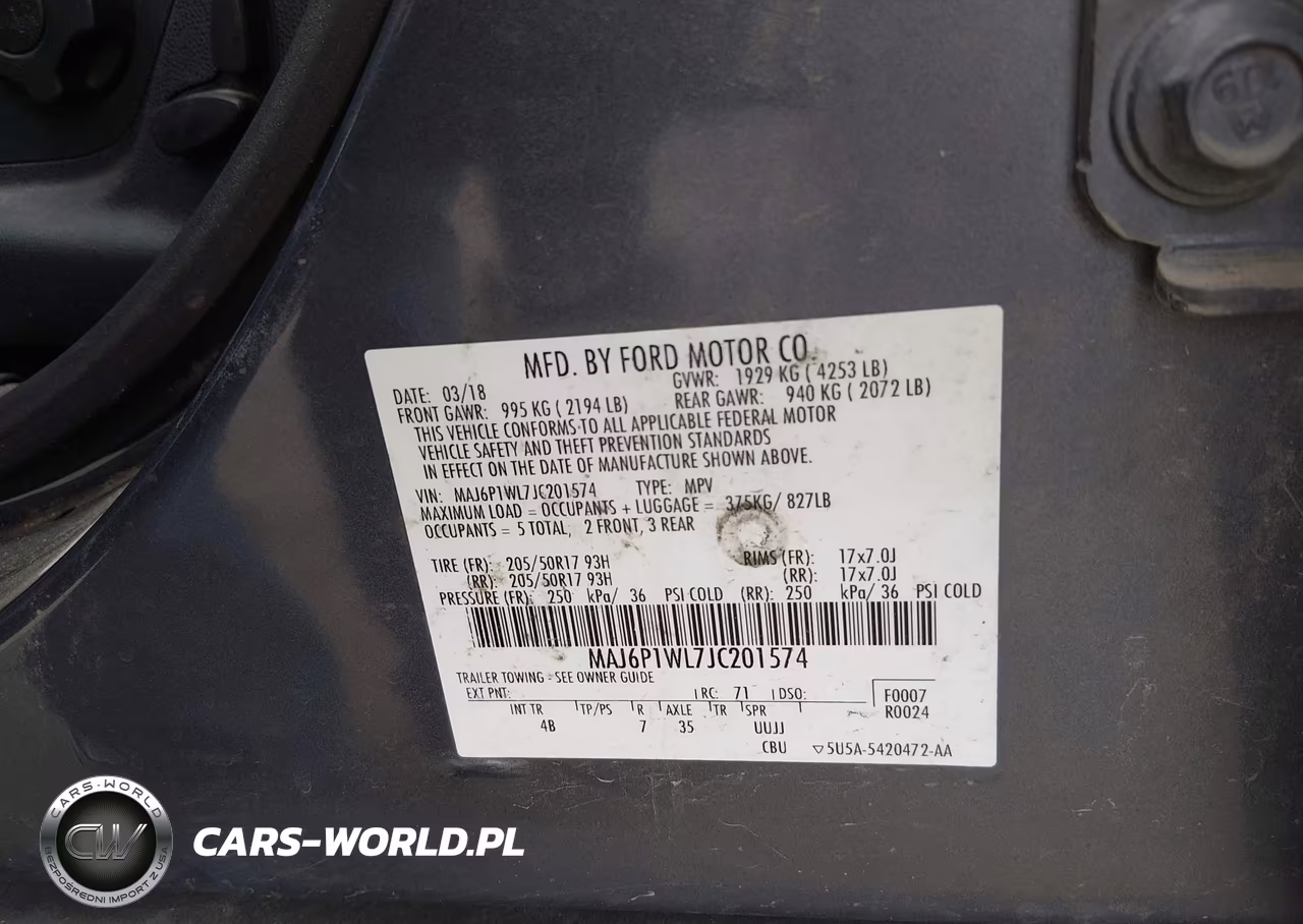 2018 Ford Ecosport Titanium VIN:MAJ6P1WL7JC201574 - 9