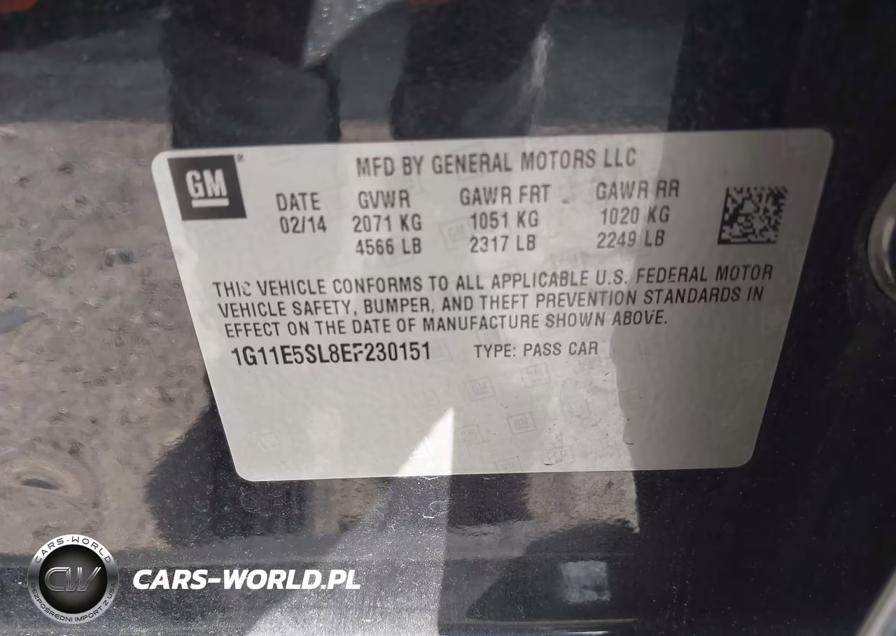 2014 Chevrolet Malibu 2Lt VIN:1G11E5SL8EF230151 - 9