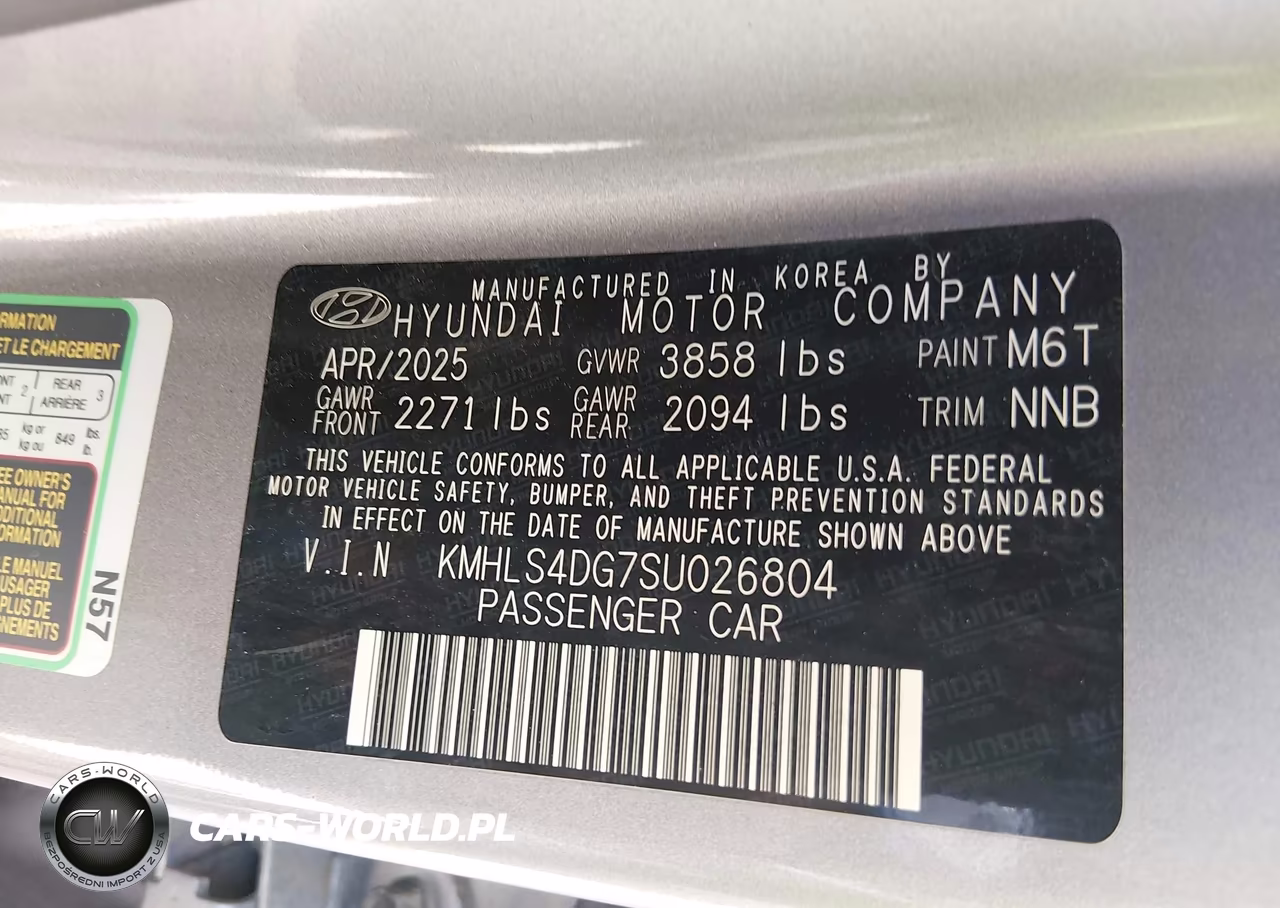 2025 Hyundai Elantra Sel Convenience VIN:KMHLS4DG7SU026804 - 9