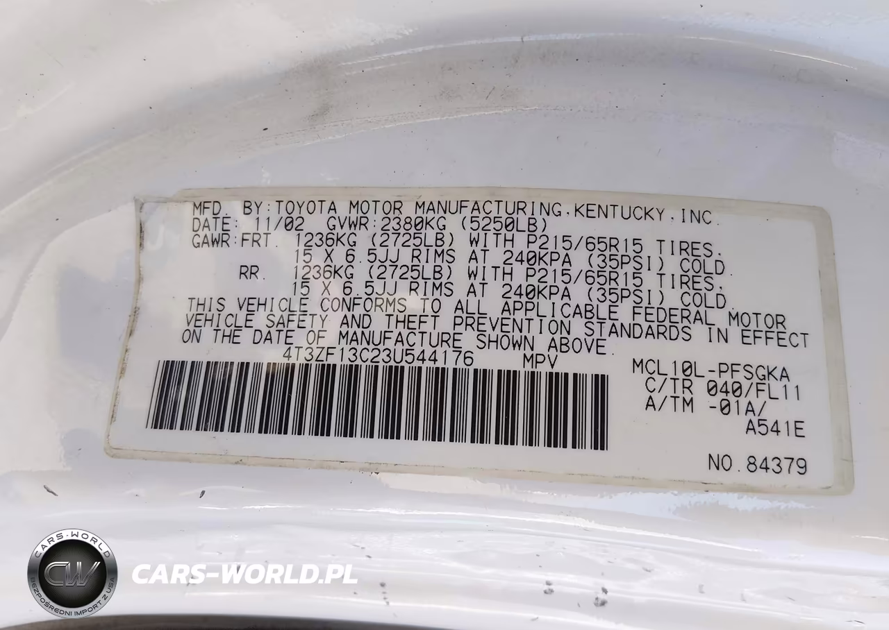 2003 Toyota Sienna Xle VIN:4T3ZF13C23U544176 - 9