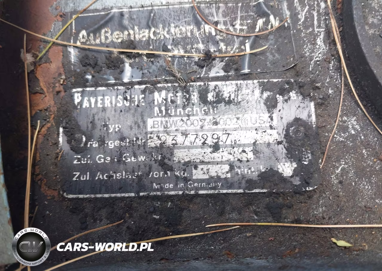 1976 BMW 2002 VIN:2377297 - 9