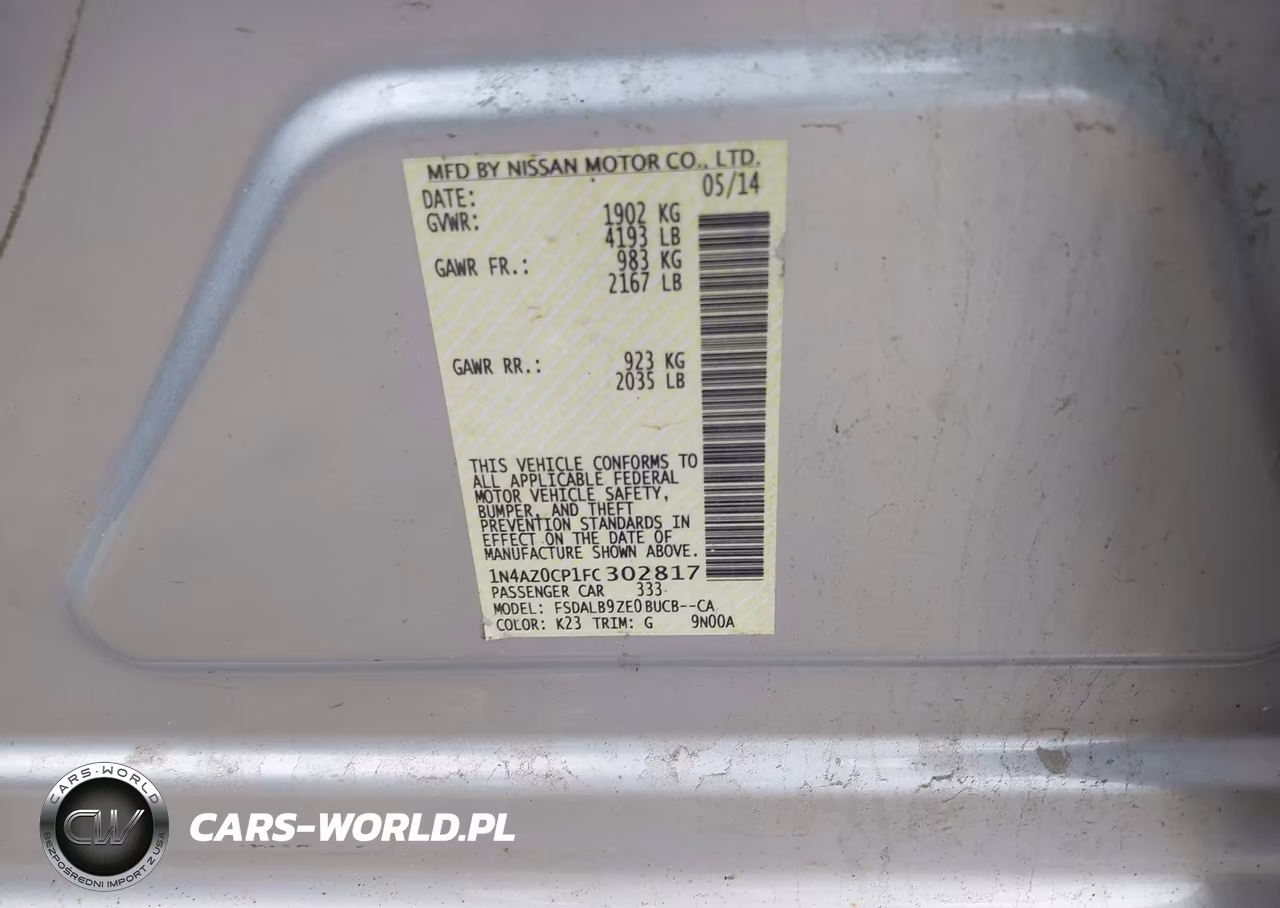 2015 Nissan Leaf S VIN:1N4AZ0CP1FC302817 - 9