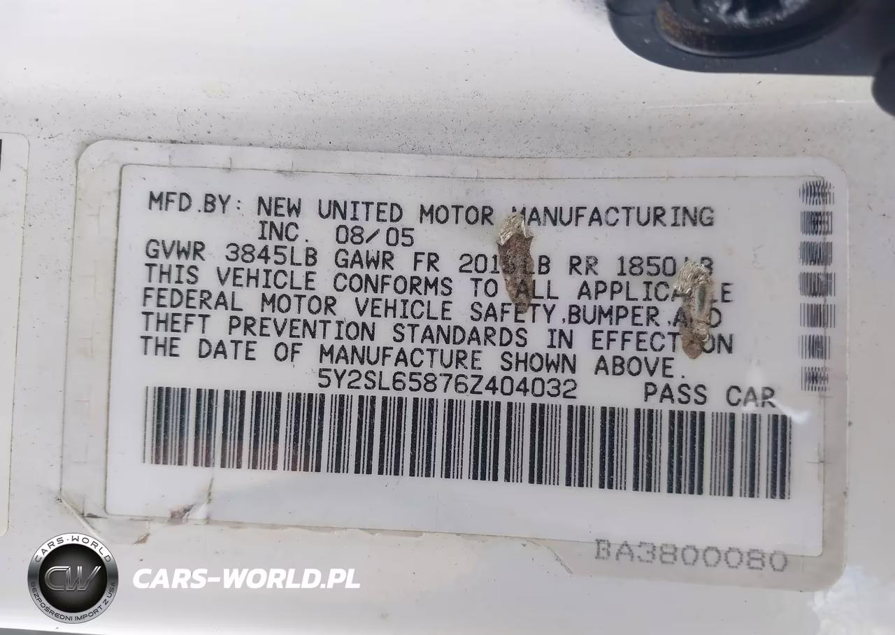 2006 Pontiac Vibe VIN:5Y2SL65876Z404032 - 9