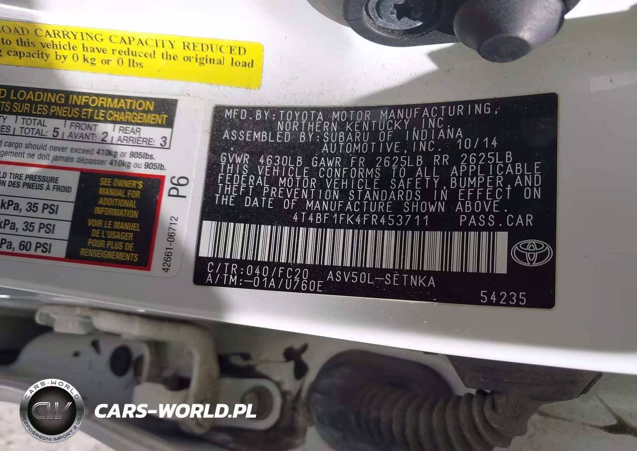 2015 Toyota Camry Le VIN:4T4BF1FK4FR453711 - 9