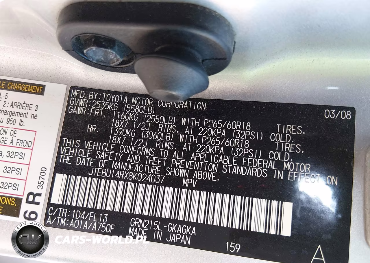 2008 Toyota 4Runner Sport V6 VIN:JTEBU14RX8K024037 - 9