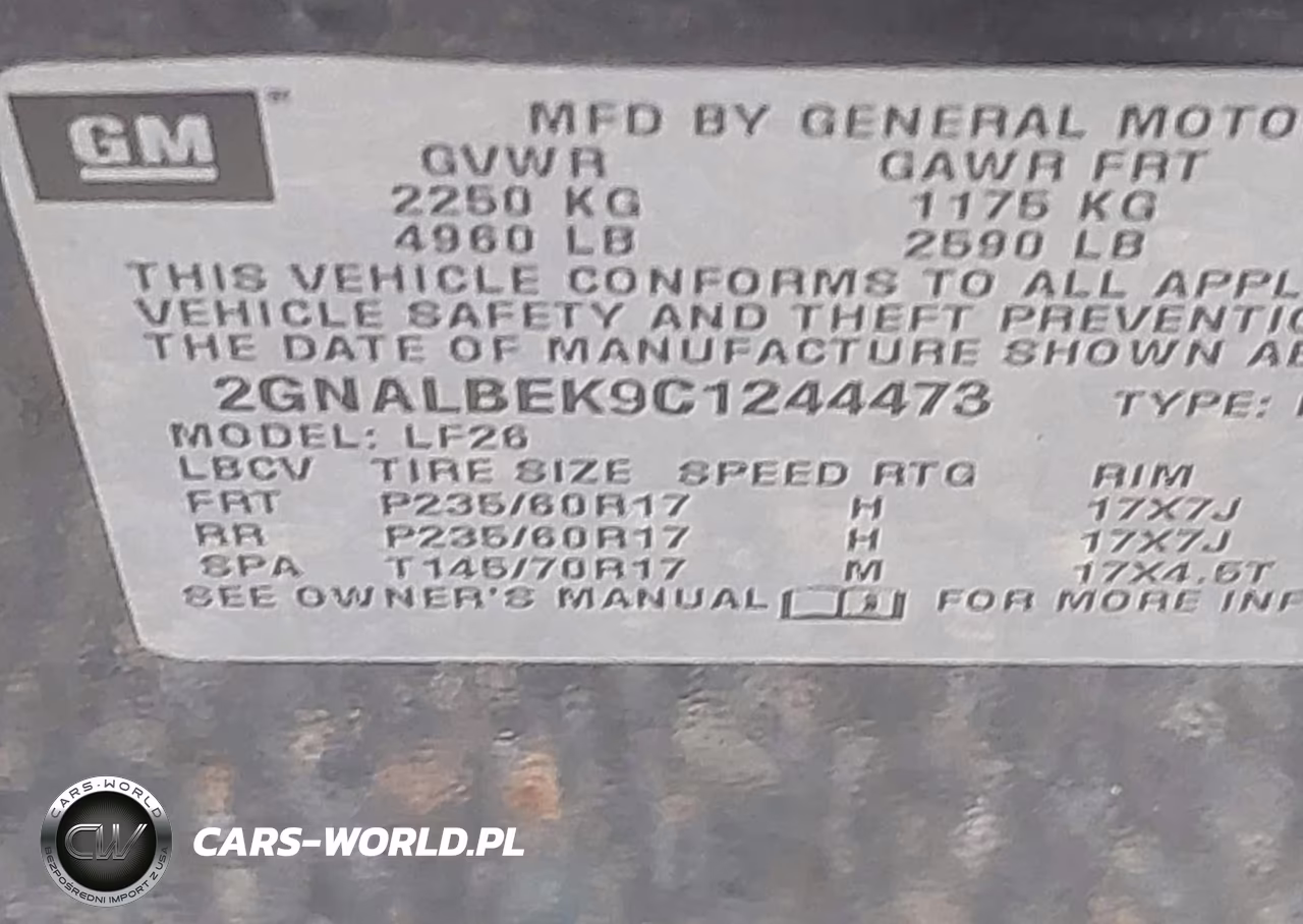2012 Chevrolet Equinox Ls VIN:2GNALBEK9C1244473 - 9