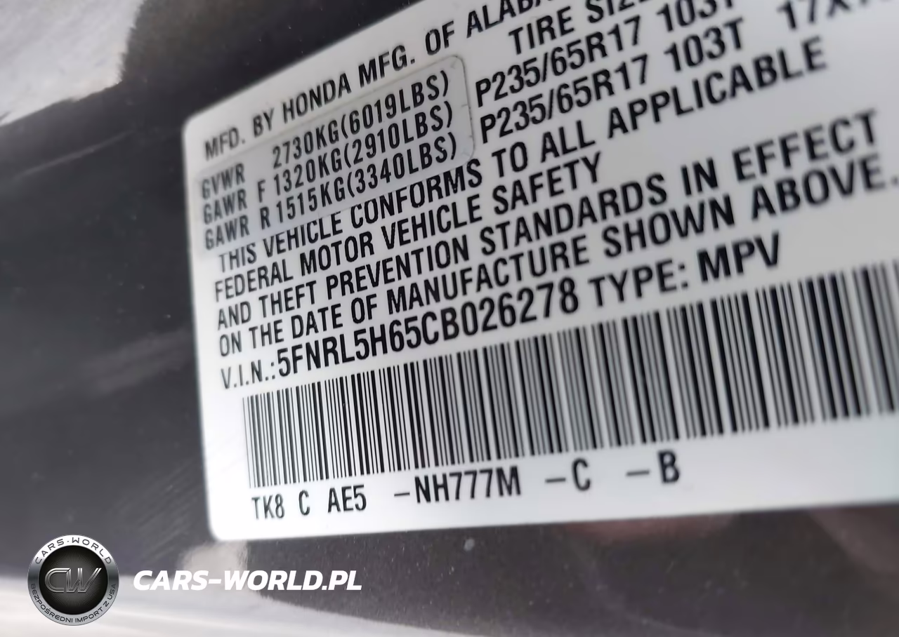 2012 Honda Odyssey Ex-L VIN:5FNRL5H65CB026278 - 9