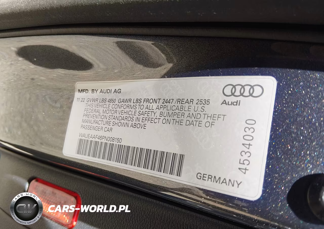 2023 Audi A4 Premium Plus 45 Tfsi S Line Quattro S Tronic VIN:WAUEAAF46PN008150 - 9