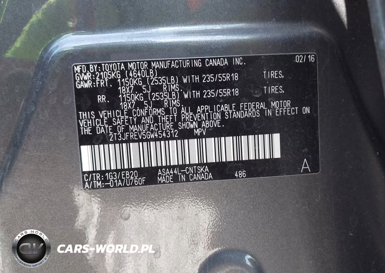 2016 Toyota Rav4 Se VIN:2T3JFREV5GW454312 - 9