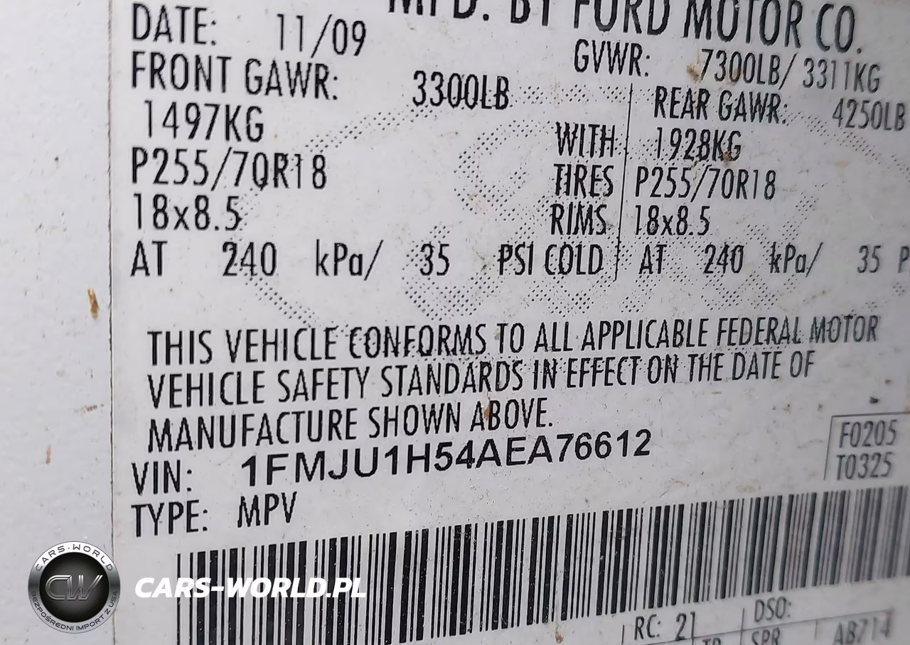 2010 Ford Expedition Eddie Bauer-King Ranch VIN:1FMJU1H54AEA76612 - 9