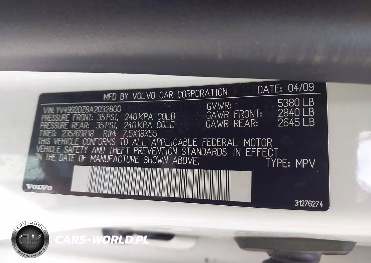2010 Volvo Xc60 T6-T6 R-Design VIN:YV4992DZ8A2032800 - 9
