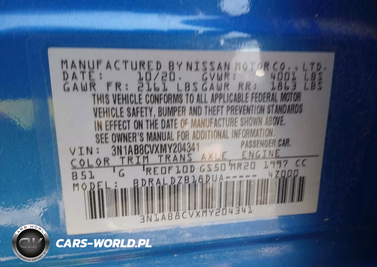 2021 Nissan Sentra Sv Xtronic Cvt VIN:3N1AB8CVXMY204341 - 9