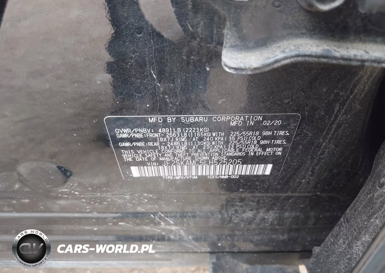 2020 Subaru Forester Sport VIN:JF2SKAMC5LH525205 - 9