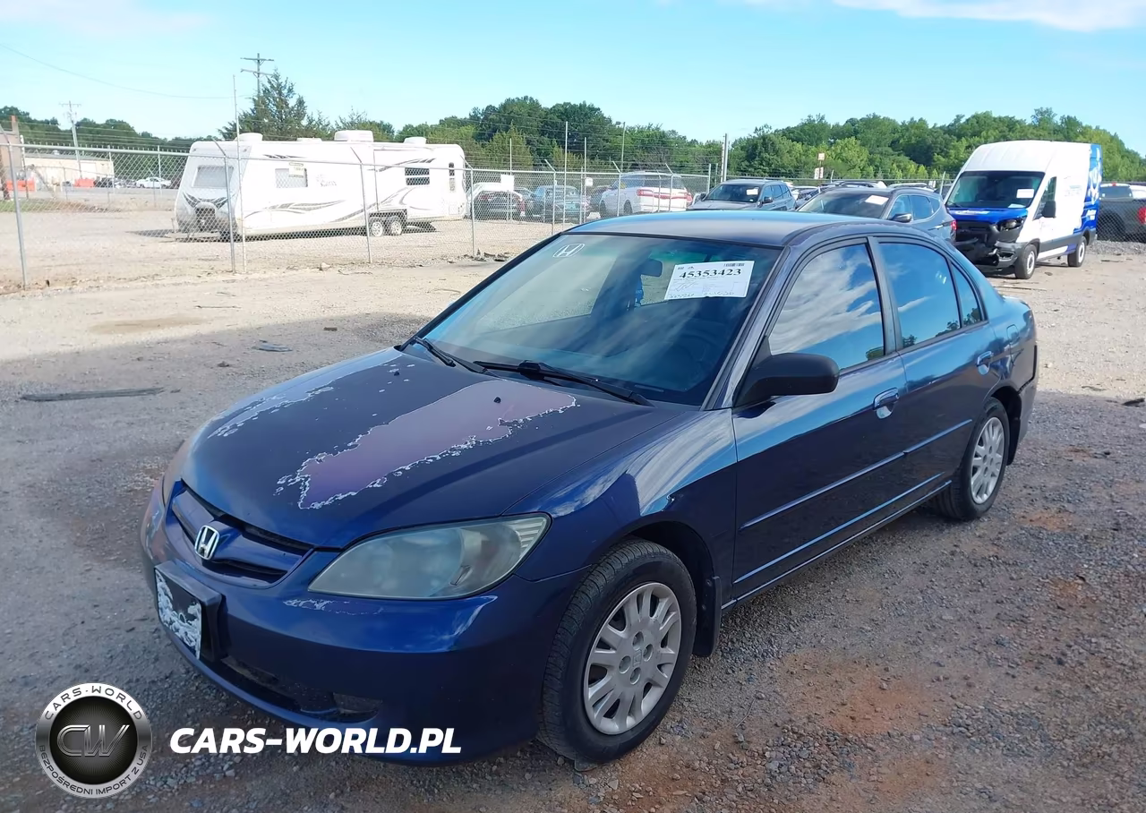 2005 Honda Civic Lx VIN:2HGES16535H588053 - 2