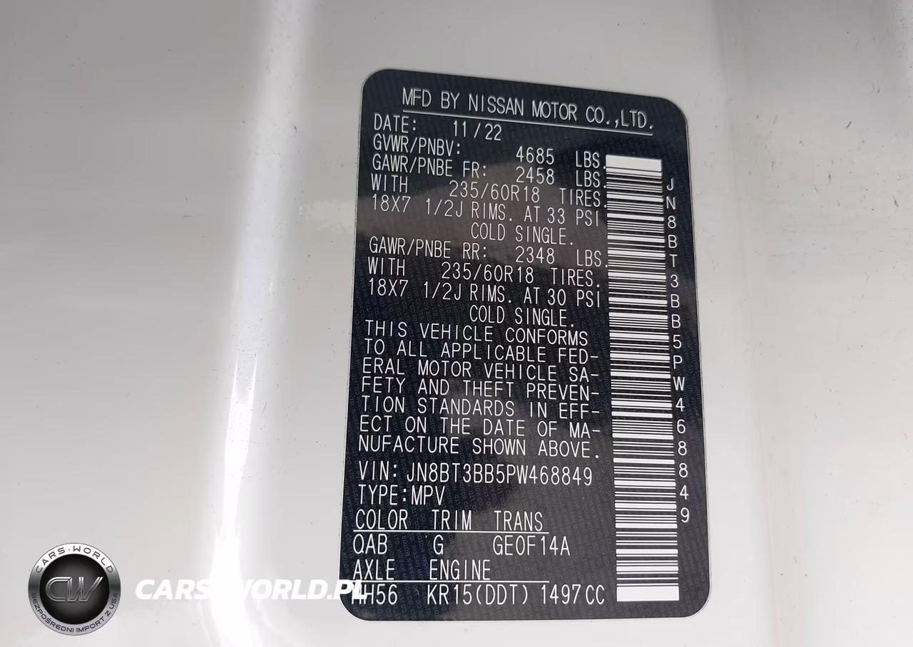 2023 Nissan Rogue Sv Intelligent Awd VIN:JN8BT3BB5PW468849 - 9