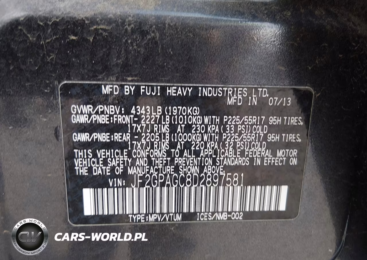 2013 Subaru Xv Crosstrek 2.0I Limited VIN:JF2GPAGC8D2897581 - 9