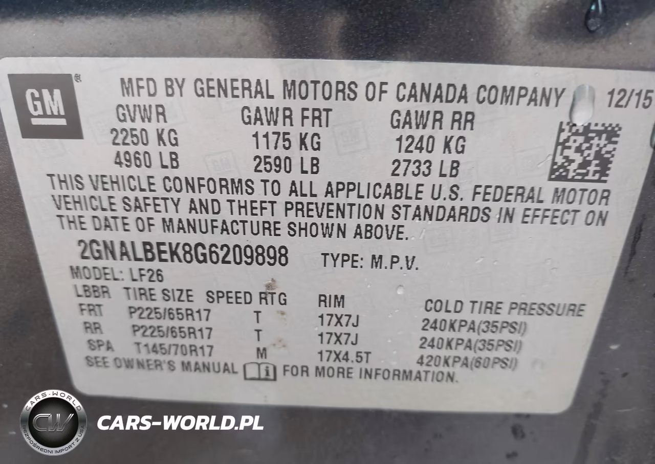 2016 Chevrolet Equinox Ls VIN:2GNALBEK8G6209898 - 9