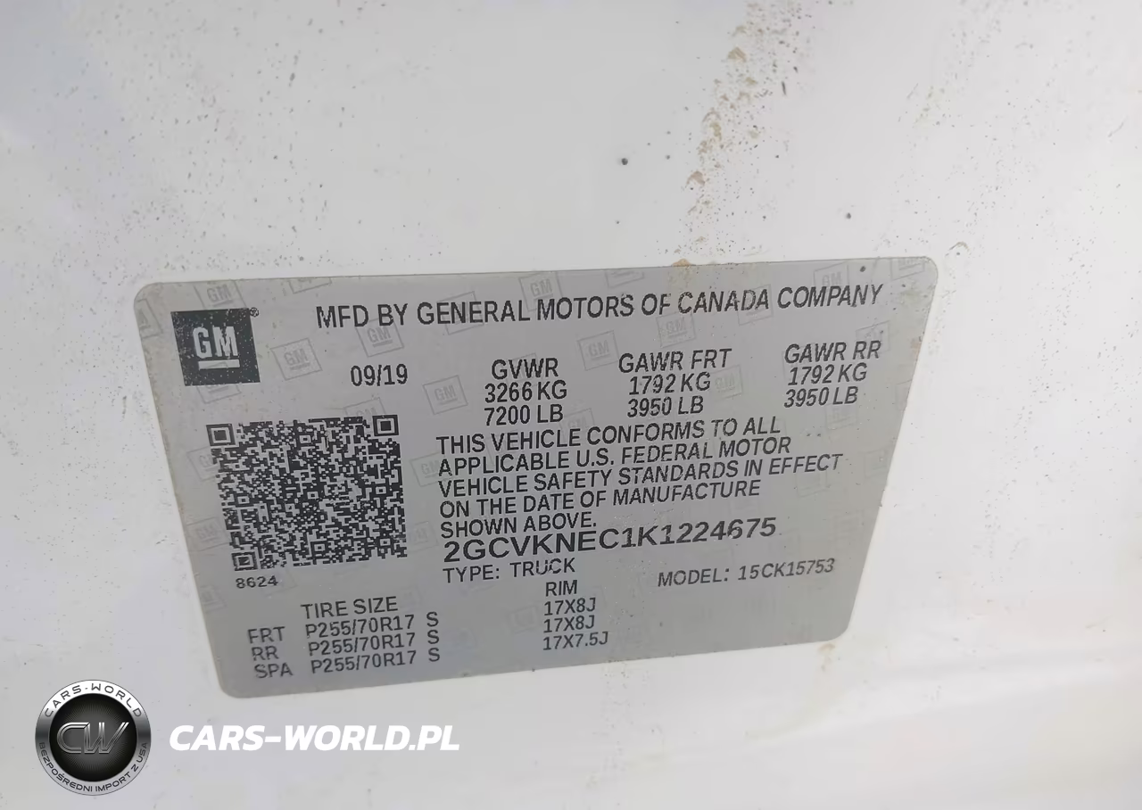 2019 Chevrolet Silverado 1500 Ld Wt VIN:2GCVKNEC1K1224675 - 9