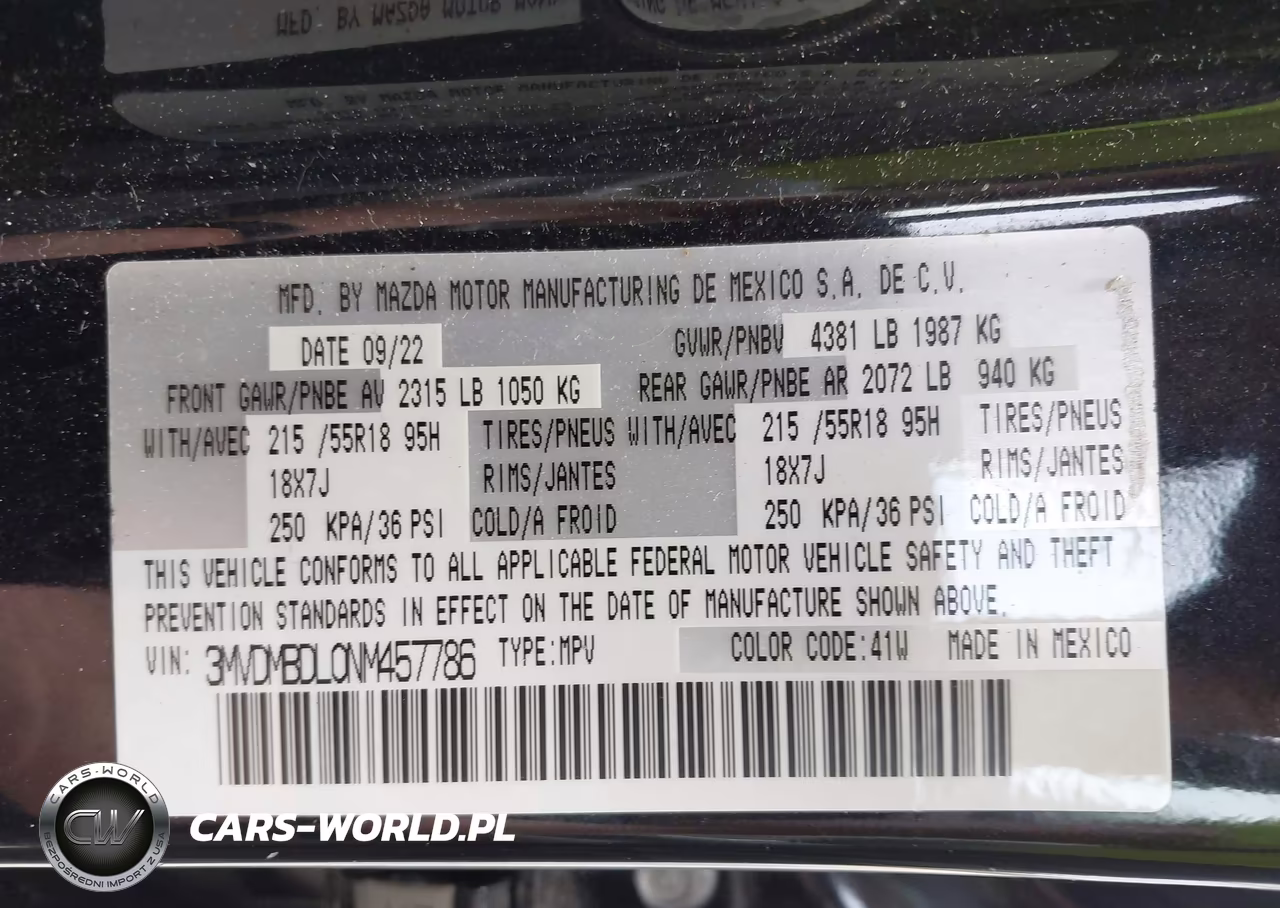 2022 Mazda Cx-30 Premium VIN:3MVDMBDL0NM457786 - 9