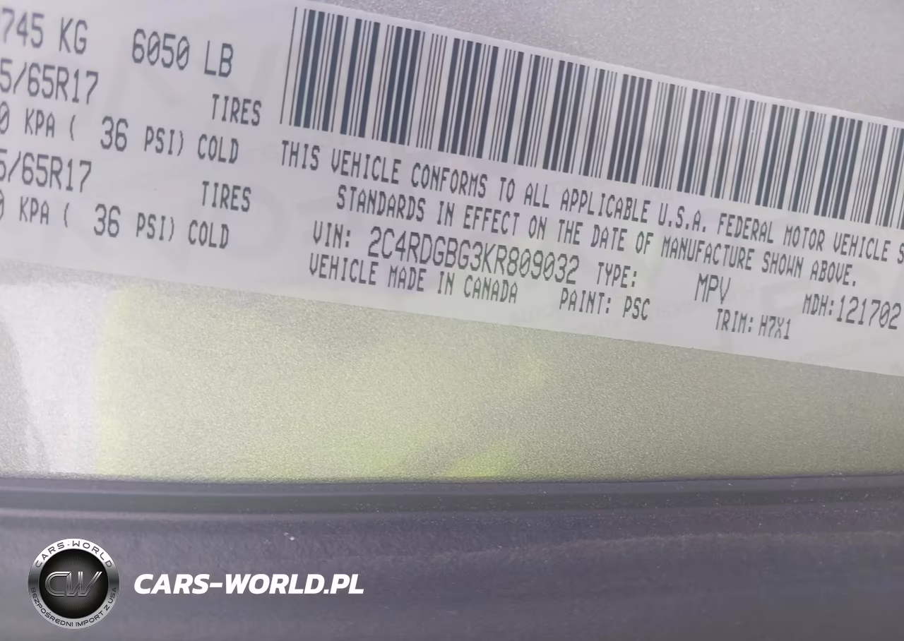 2019 Dodge Grand Caravan Se VIN:2C4RDGBG3KR809032 - 9