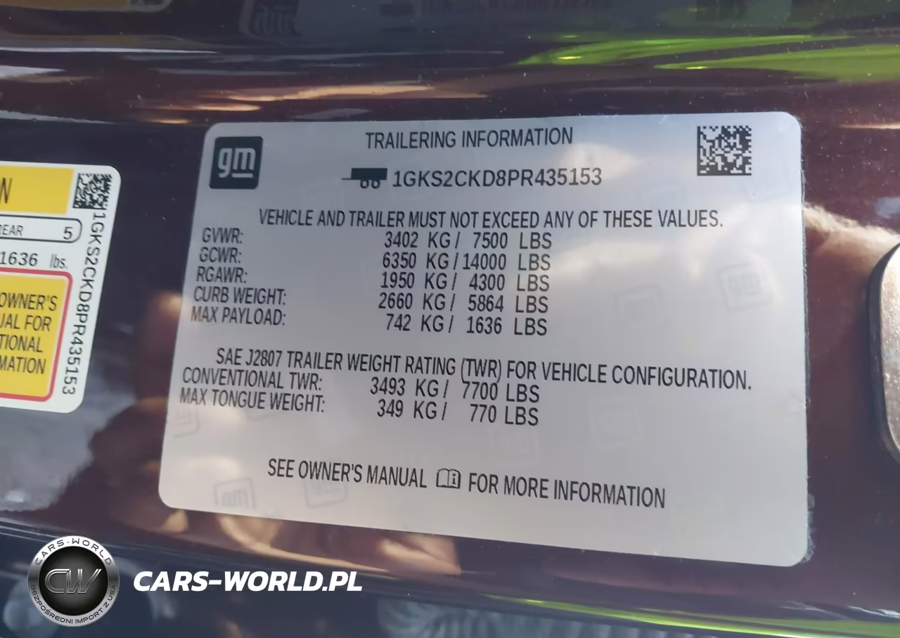 2023 GMC Yukon 4Wd At4 VIN:1GKS2CKD8PR435153 - 9