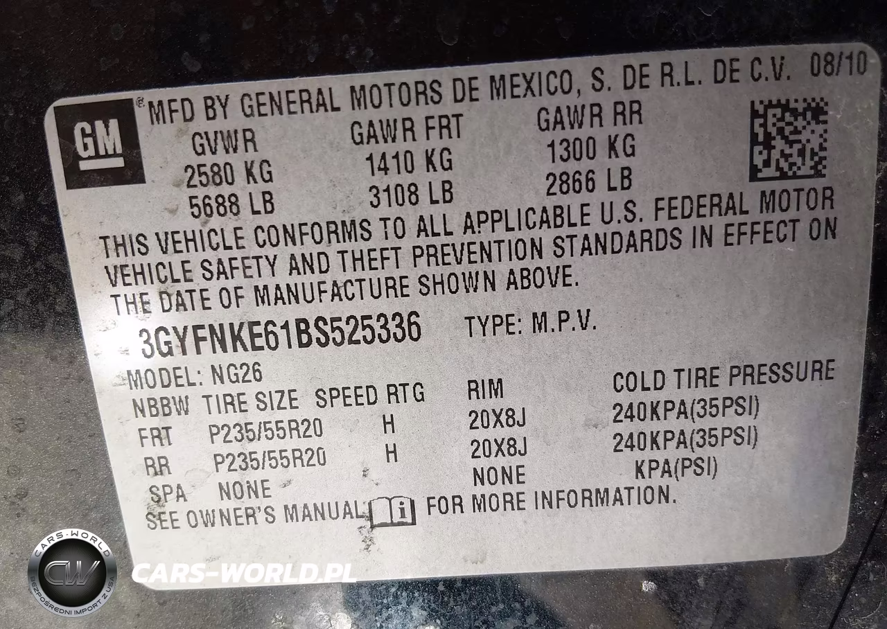 2011 Cadillac Srx Turbo Premium VIN:3GYFNKE61BS525336 - 9