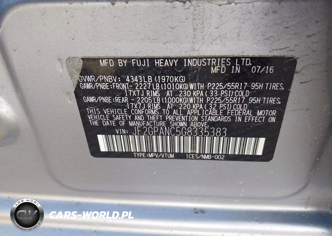 2016 Subaru Crosstrek 2.0I Limited VIN:JF2GPANC5G8335383 - 9