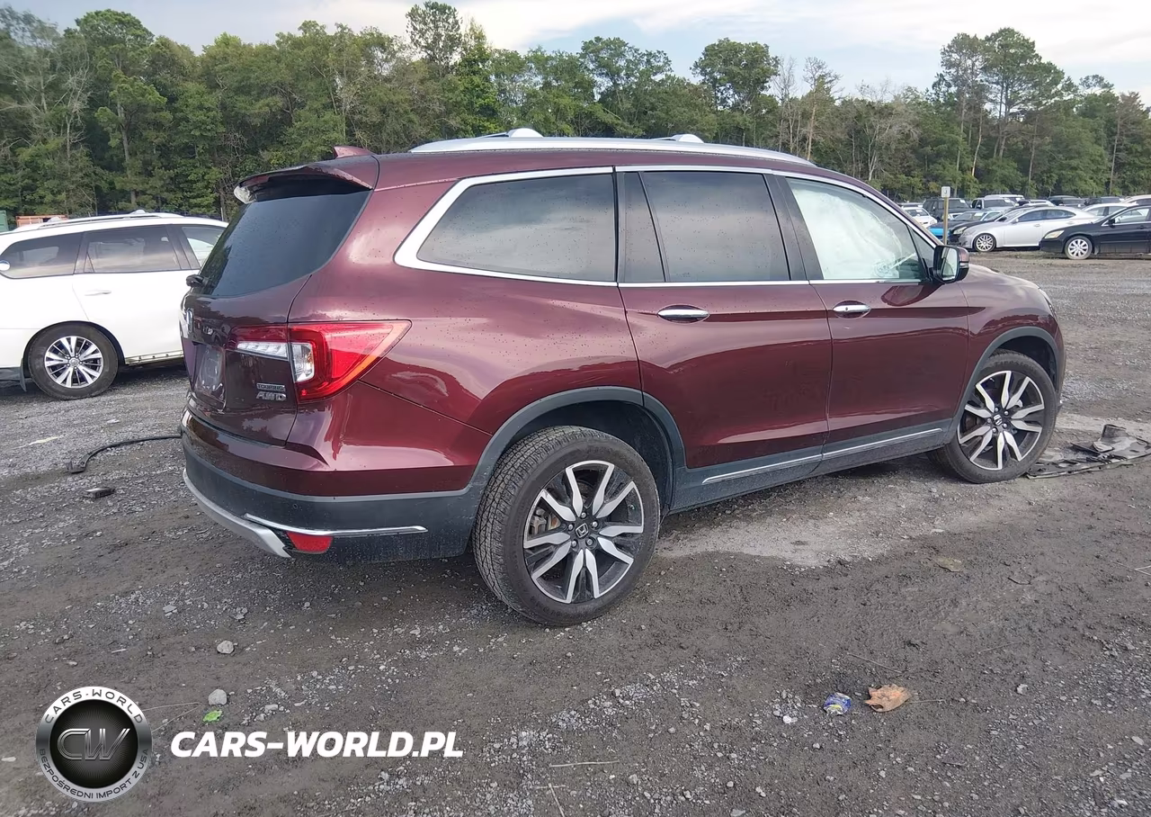 2021 Honda Pilot Awd Touring 8 Passenger VIN:5FNYF6H94MB069949 - 4