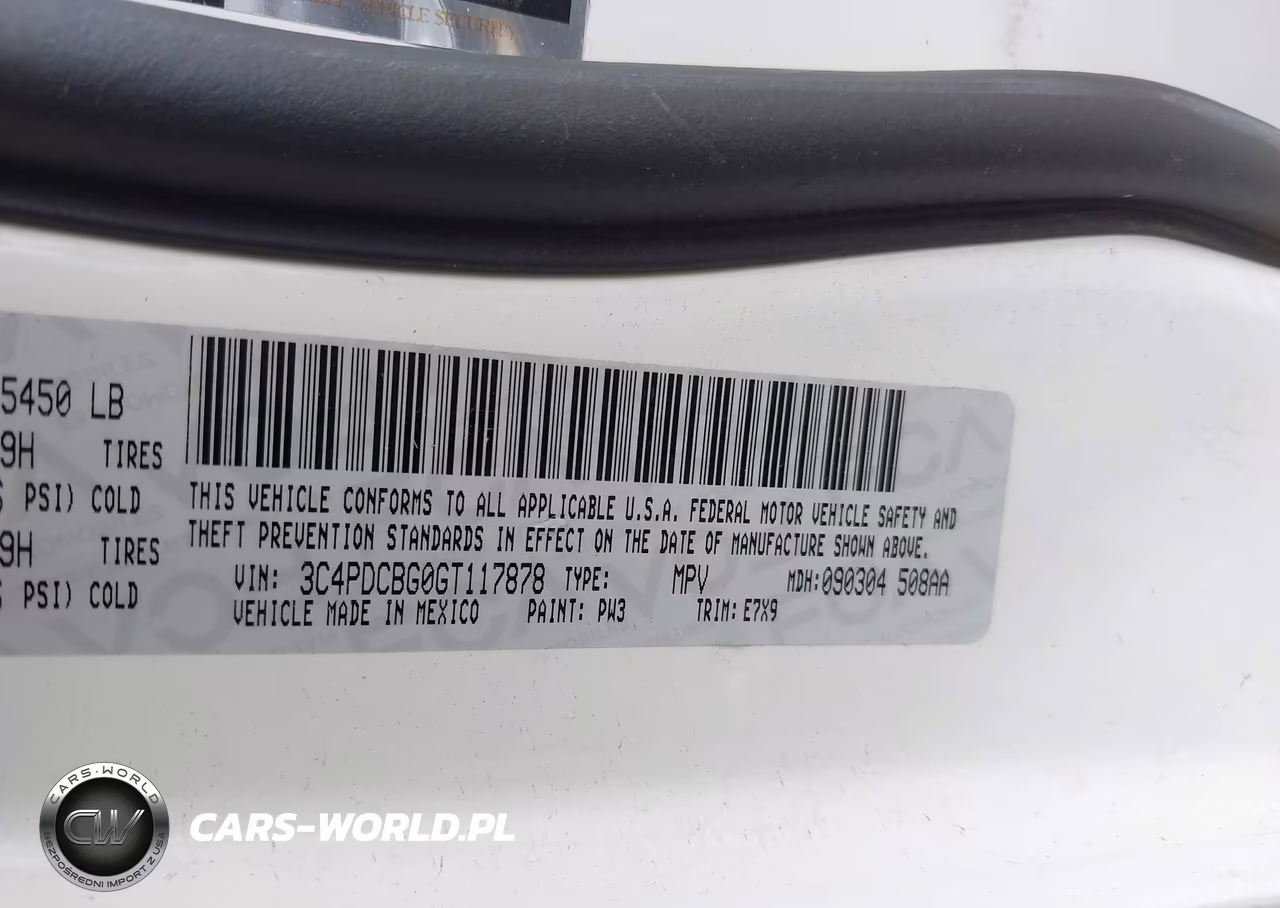 2016 Dodge Journey Sxt VIN:3C4PDCBG0GT117878 - 9