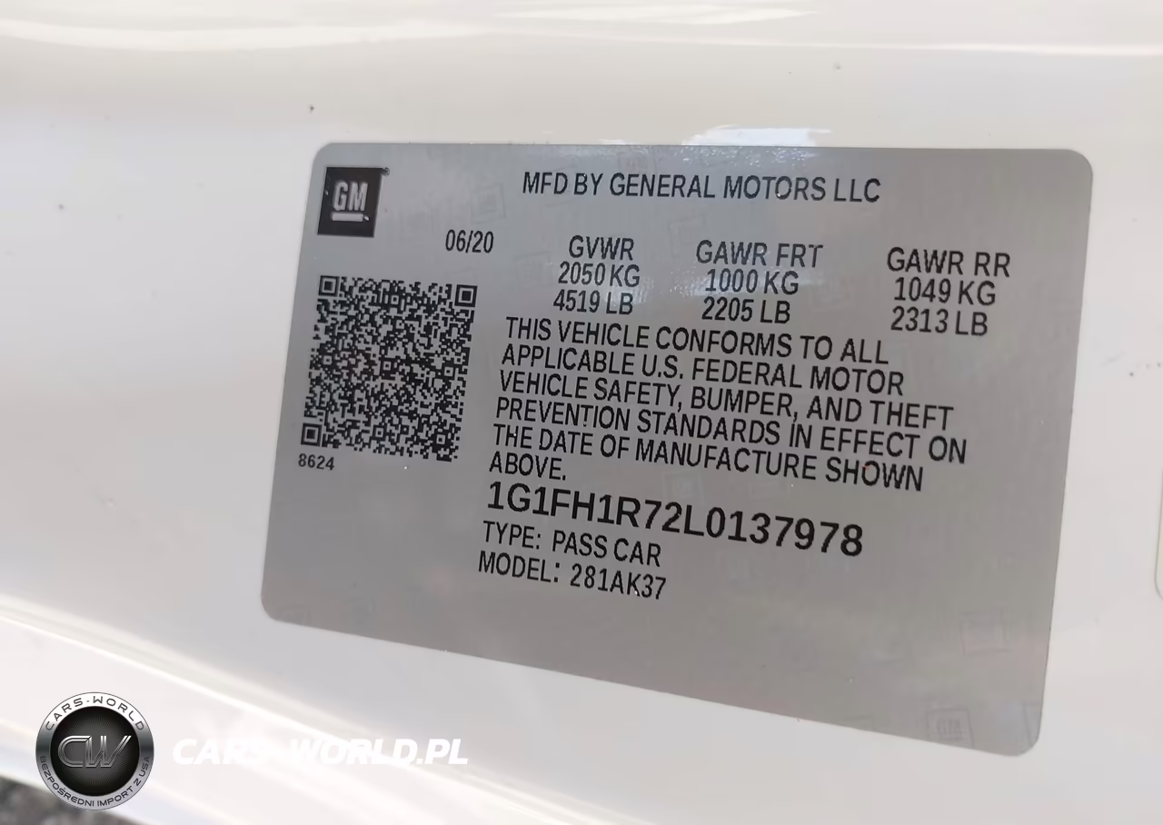 2020 Chevrolet Camaro Rwd 2Ss VIN:1G1FH1R72L0137978 - 9