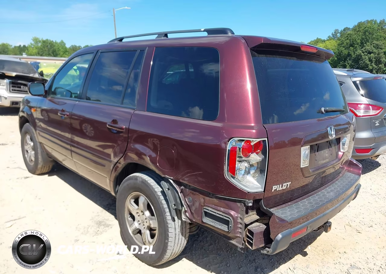 2007 Honda Pilot Ex-L VIN:5FNYF18587B006261 - 3