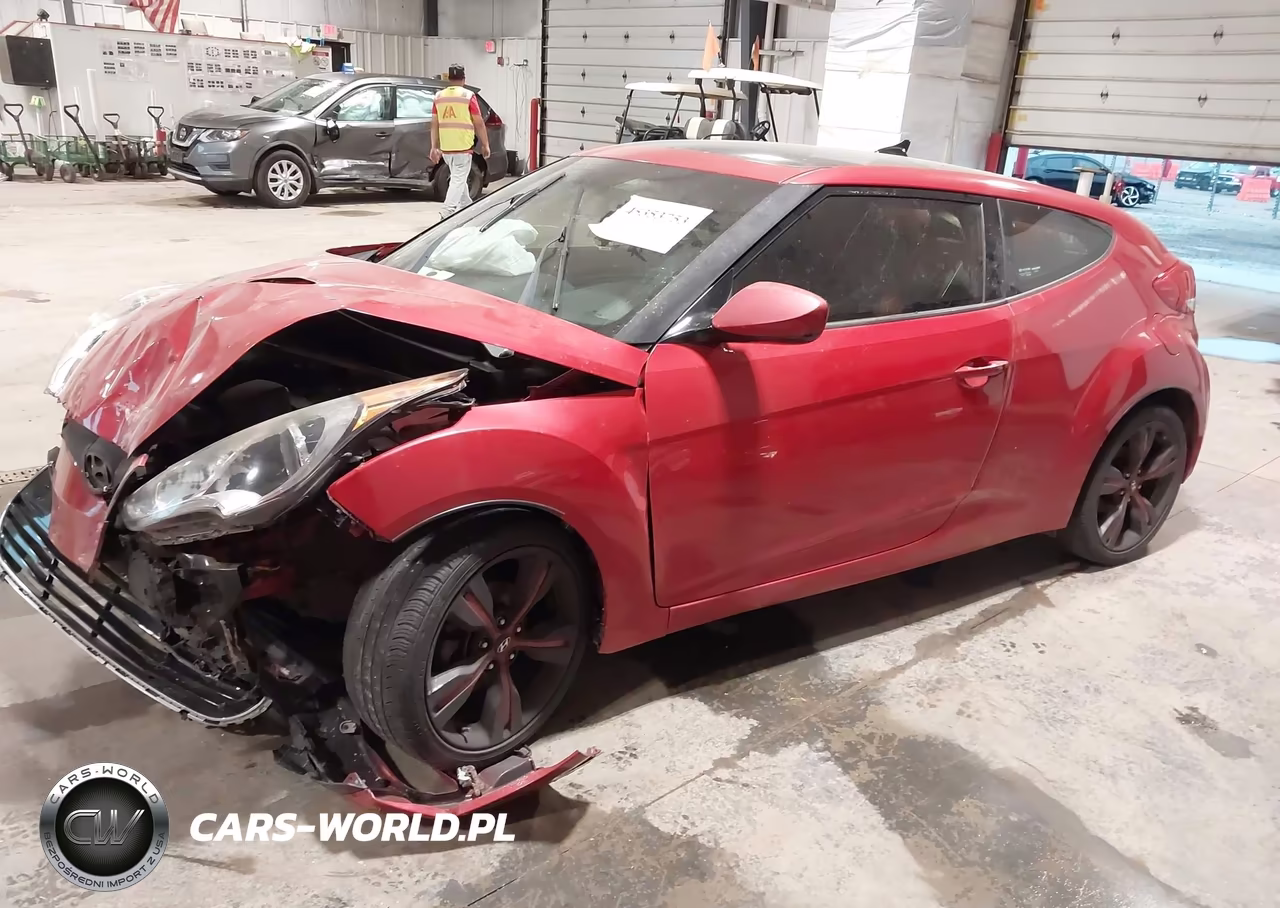 2014 Hyundai Veloster Base W-Red VIN:KMHTC6AD6EU190553 - 2