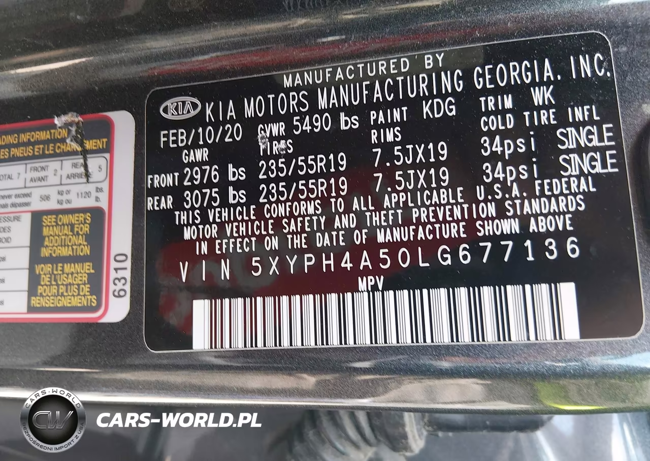 2020 Kia Sorento 3.3L Ex VIN:5XYPH4A50LG677136 - 9