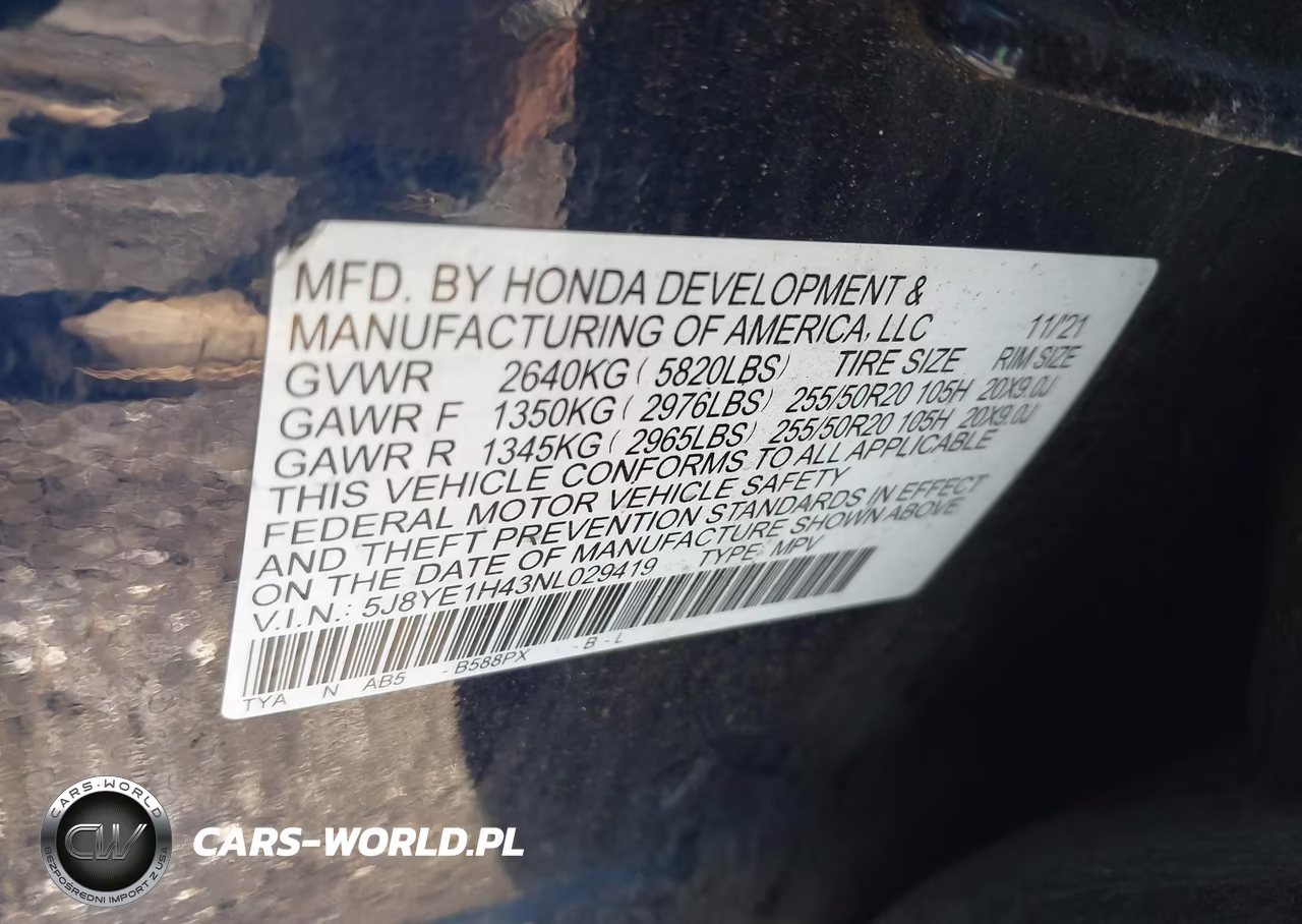 2022 Acura Mdx Technology Package VIN:5J8YE1H43NL029419 - 9