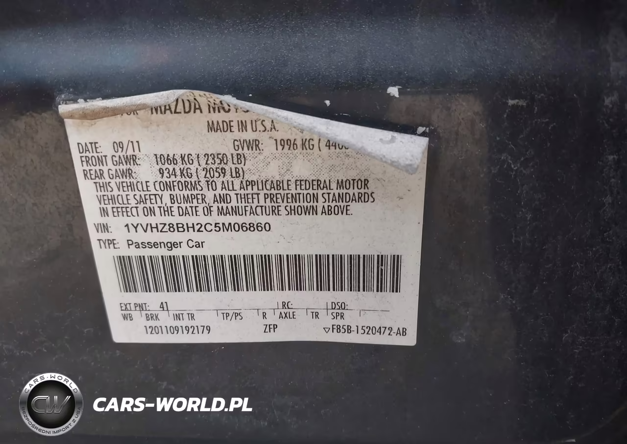 2012 Mazda Mazda6 I Sport VIN:1YVHZ8BH2C5M06860 - 9
