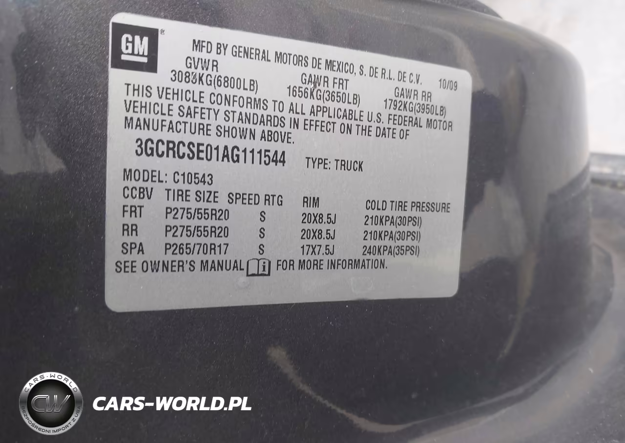 2010 Chevrolet Silverado 1500 Lt VIN:3GCRCSE01AG111544 - 9