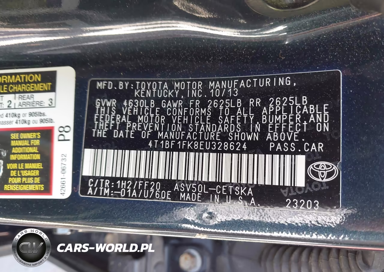 2014 Toyota Camry Se Sport VIN:4T1BF1FK8EU328624 - 9