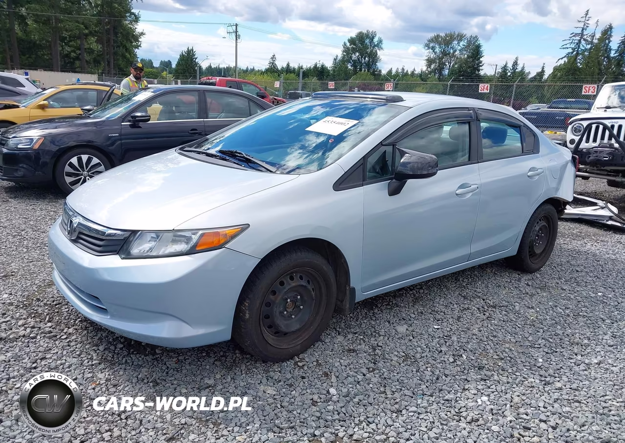 2012 Honda Civic Lx VIN:2HGFB2F54CH523025 - 2