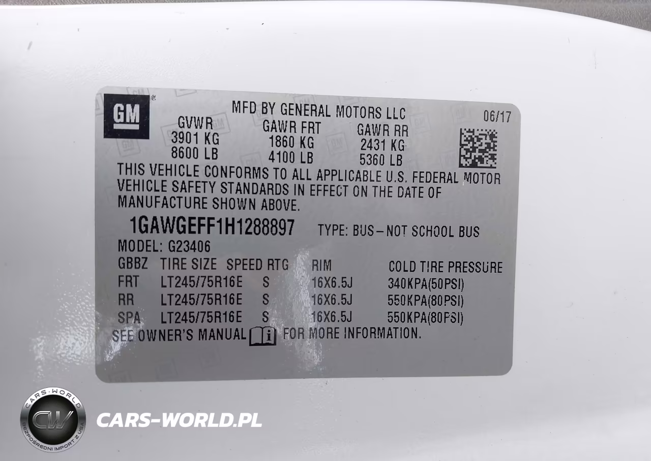 2017 Chevrolet Express 2500 Ls VIN:1GAWGEFF1H1288897 - 9