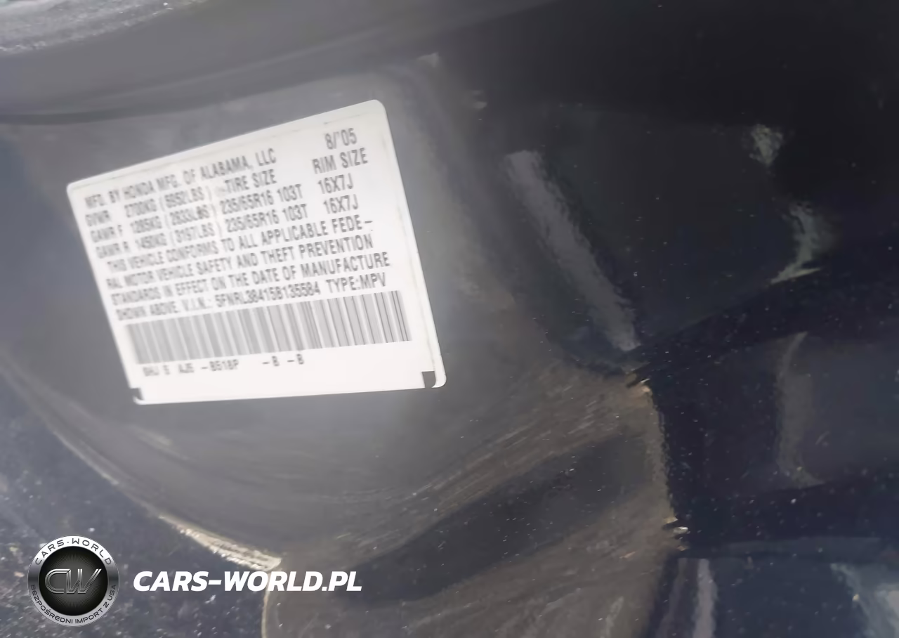 2005 Honda Odyssey Ex VIN:5FNRL38415B135584 - 9