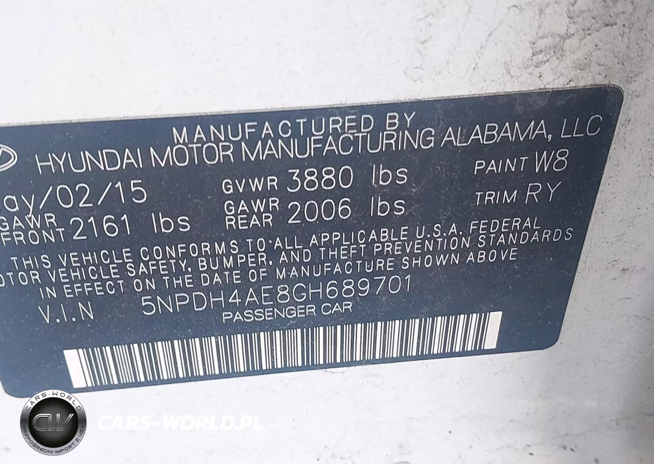 2016 Hyundai Elantra Value Edition VIN:5NPDH4AE8GH689701 - 9